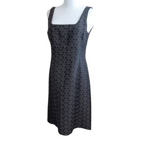 MICHAEL KORS COLLECTION Dress Silk Linen Jacquard Size 2 Made in Italy Gray‎
